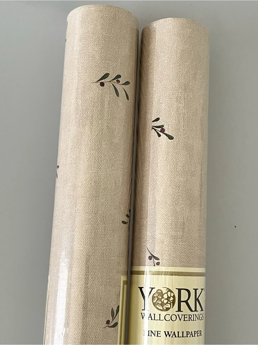 York Wallcoverings PV5382 Prepasted Solid Vinyl Wallpaper 2 Rolls Discontinued